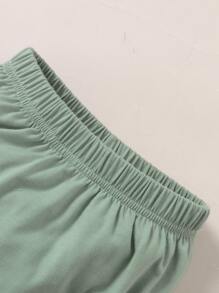 Souflis Souflis 嬰兒女孩對比花邊上衣＆荷葉邊短褲＆頭箍 - 彩色 - 查看 4