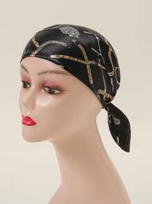 Chain Print Bandana - Multicolor - View 3