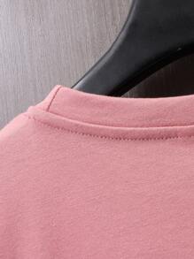 Manfinity Hypemode Men Bear Print Tee - Dusty Pink - View 5