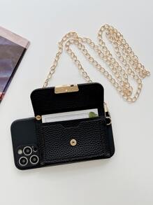 鏈條細節皮夾iPhone手機殼