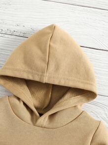 Bộ đồ Em bé màu trơn Giải trí - Màu Khaki - Xem 3