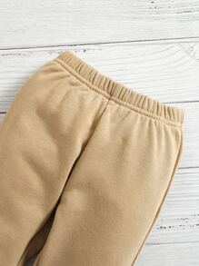 Bộ đồ Em bé màu trơn Giải trí - Màu Khaki - Xem 6