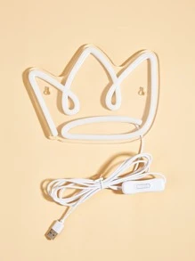 Crown Design Neon Light - Màu vàng - Xem 5