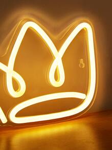 Crown Design Neon Light - Màu vàng - Xem 7