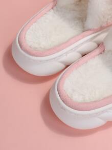 Women's Heart-Shaped Cute Fashion Platform Slippers - Pink - View 6