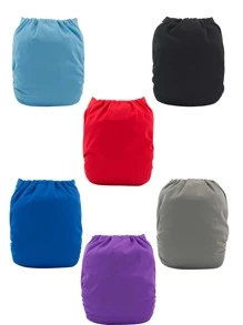 Bebé 6 piezas Pañal de tela simple - Multicolor - Ver 5