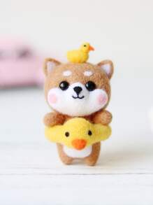 Kit de material de fieltro de lana de perro de dibujos animados - Multicolor - Ver 1