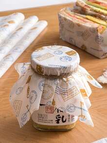 Papel Para Envolver Sándwich, Papel Para Envolver Hamburguesa Anti-grasa, 20 Hojas/paquete - Multicolor - Ver 4