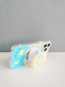 Cartoon Duck Phone Case With Stand-Out Phone Grip