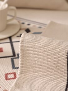 1pc Bohemian Style Printed Sofa Cushion Cover, Sofa Protector Slip Cover, 1/2/3/4 Seater With Backrest And Armrest, All Season & Pet Friendly - Black and White - View 5