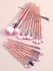 MAANGE 20 piezas Juego de brochas de maquillaje profesional, herramientas de maquillaje con cerdas suaves para un fácil transporte, brocha para base, brocha para sombra de ojos, brocha para cejas, brocha para corrector, brocha para contorno, juego de brochas para viaje, juego de brochas, kit de brochas de maquillaje, juego de maquillaje completo, set de brochas de maquillaje, kit de maquillaje completo, kit de brochas, set de brochas de maquillaje, set de regalo de maquillaje, set - Rosado Sandía - Ver 3