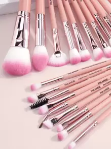 MAANGE 20 piezas Juego de brochas de maquillaje profesional, herramientas de maquillaje con cerdas suaves para un fácil transporte, brocha para base, brocha para sombra de ojos, brocha para cejas, brocha para corrector, brocha para contorno, juego de brochas para viaje, juego de brochas, kit de brochas de maquillaje, juego de maquillaje completo, set de brochas de maquillaje, kit de maquillaje completo, kit de brochas, set de brochas de maquillaje, set de regalo de maquillaje, set - Rosado Sandía - Ver 5