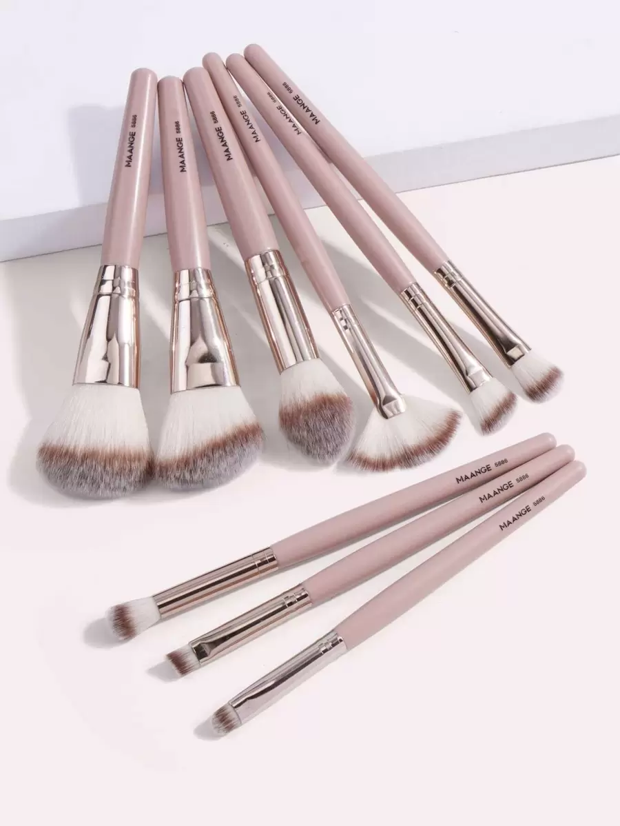 MAANGE 1pc/5pcs/9pcs/13pcs Makeup Tool And Brush Set, Including Foundation Brush, Blush Brush, Eyeshadow Brush, Eyebrow Brush, Powder Brush, Highlighter Brush, Contour Brush, Concealer Brush, And Powder Puff Accessories Gifts For Women&Girls,Makeup Accessories Gifts For Friends