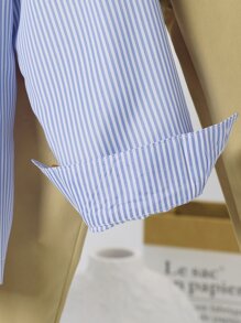 Boys Striped Bow Front Shirt & Suspender Trousers - Multicolor - View 5