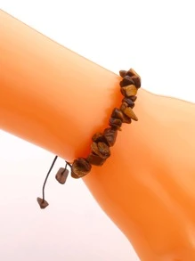 4pcs Stone Decor Bracelet - Multicolor - View 2