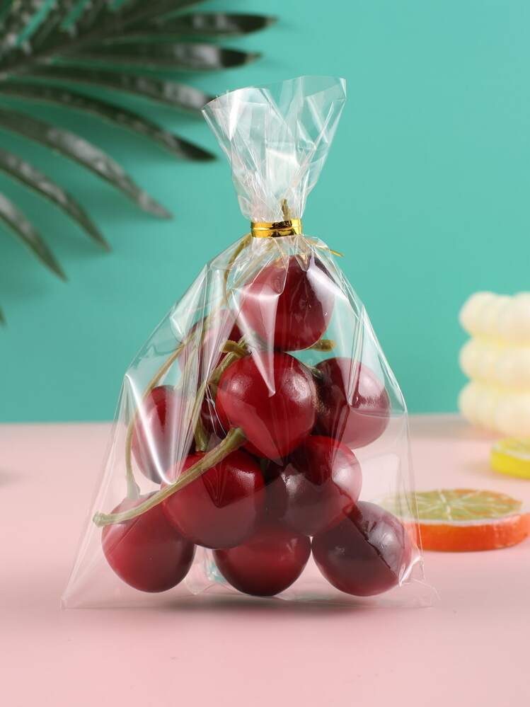 100pcs Clear Flat Open Top Candy Bags Cookie Packaging Bag Wedding Party Sweets Lollipop OPP Plastic Bag Small Gift Pouch School Supplies Food Bag Food Box Suitable For Candy Chocolate Cookies Etc. - Clear - View 2