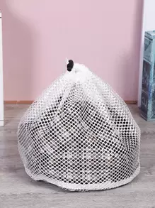 1 túi giặt lưới thô có dây rút dùng cho đồ lót, áo ngực, đồ mỏng manh, bảo quản quần áo khi giặt máy, váy, quần tây, giày dép, quần jean, ủng, chân váy, áo len, đồ lót, vớ, quần áo, phụ kiện thiết yếu cho gia đình và vệ sinh nhà cửa. - trắng - Xem 6