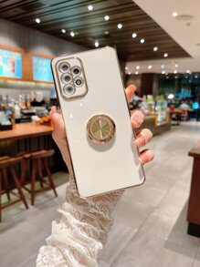 Ốp điện thoại cứng cáp có vòng giữ điện thoại, phiên bản quốc tế, không phải phiên bản nội địa. - trắng - Xem 1