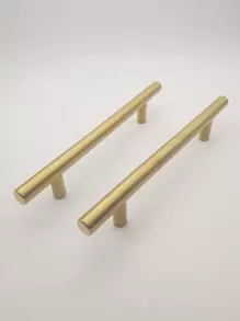 2pcs Stainless Steel Drawer Pull, Gold Simple Drawer Handle For Home - Gold - View 2