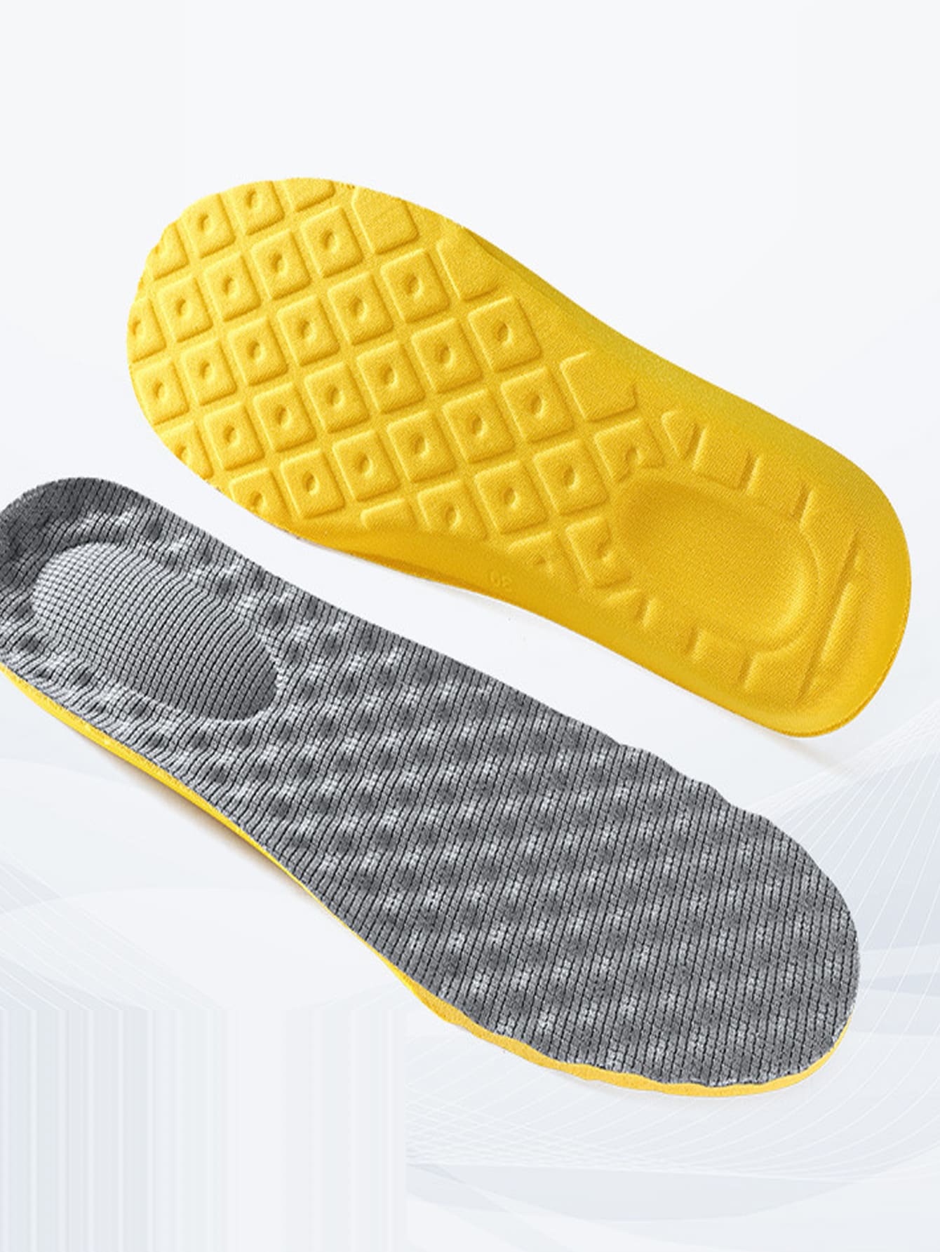 1 par Plantillas con textura látex - Gris - Ver 1