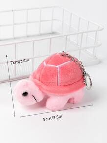 模糊海龜袋掛手提包配件禮物情人節潮流適用於少女、女性、大學生、老師、白領新手和白領工人禮品配件裝飾鑰匙圈魅力可愛組合物品獸人風格 - 粉色 - 查看 4