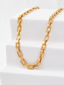 MOTF PREMIUM Collar de cadena minimalista - Amarillo Oro - Ver 8