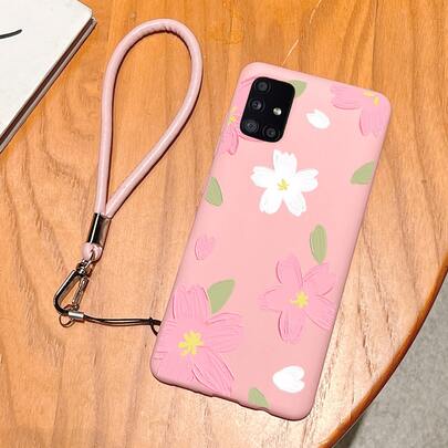 Floral Phone Case With Lanyard