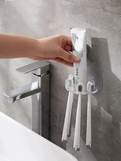 1pc Multifunction Toothbrush Holder