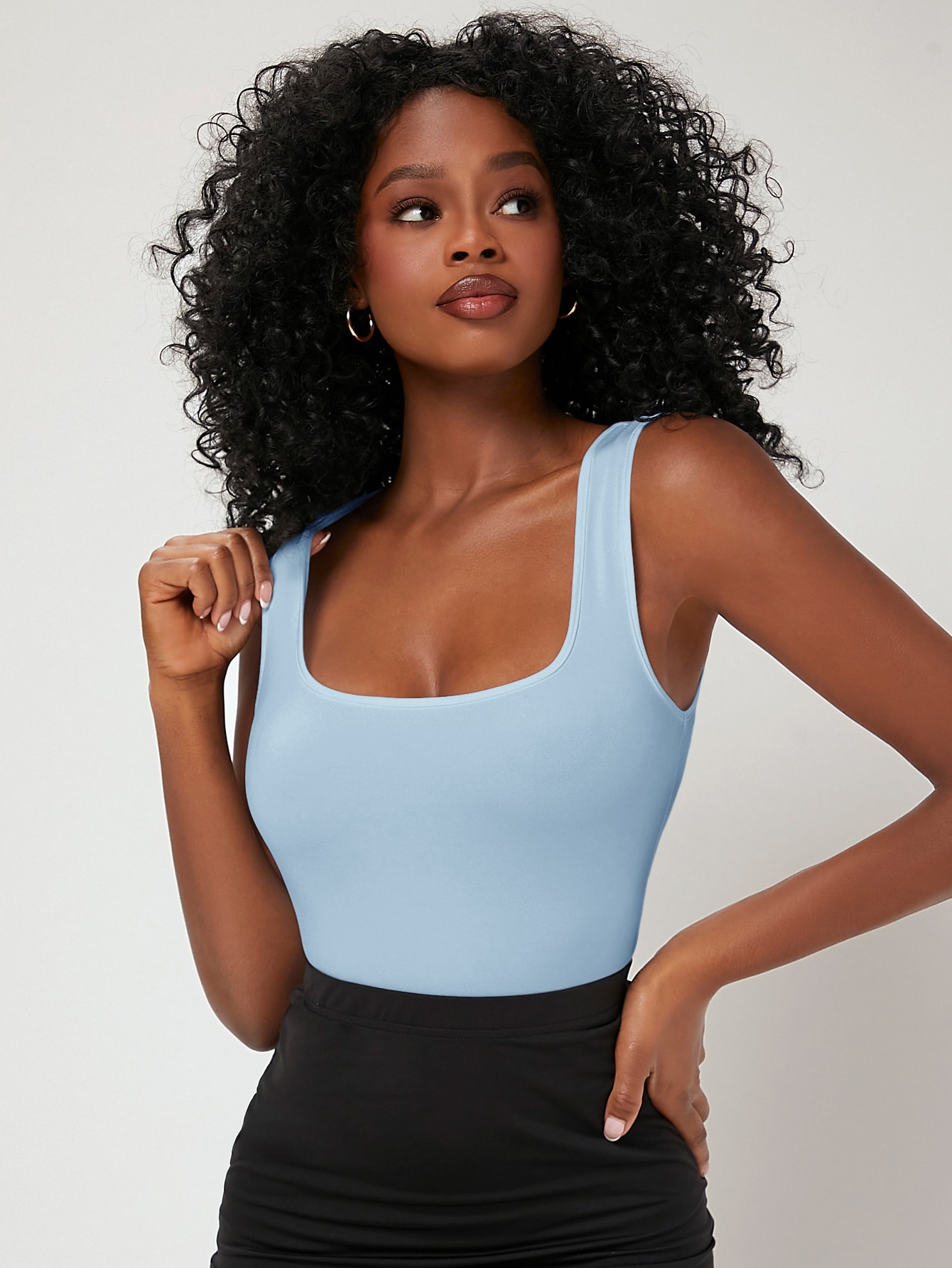 CAMICE B2167 Q-L - COLLO QUADRATO