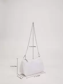 Bolso de mano con decoración de cadenas para vacaciones y festivales para mujeres