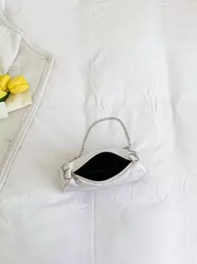 Bolso de mano con decoración de cadenas para vacaciones y festivales para mujeres