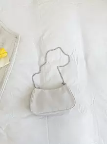 Bolso de mano con decoración de cadenas para vacaciones y festivales para mujeres
