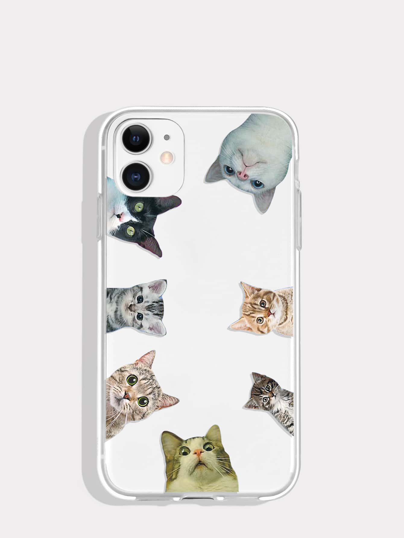 Cute Cat Phone Case - Multicolor - View 1