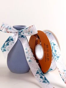 1roll Mountain Print Gift Ribbon