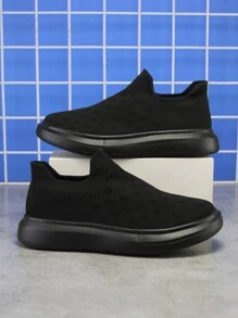 Boys Slip On Sneakers - Black - View 2