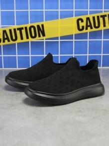 Boys Slip On Sneakers - Black - View 3