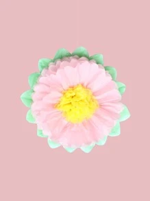 1pc Flower Shaped Tissue Pom Pom - Multicolor - View 2
