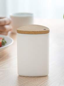 1pc Bamboo Toothpick Holder, Nordic Bamboo Toothpick Holder Dispenser For Desk
