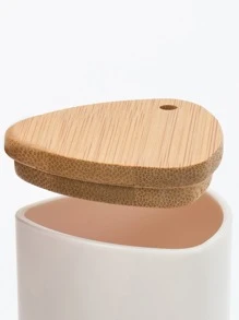 1pc Bamboo Toothpick Holder, Nordic Bamboo Toothpick Holder Dispenser For Desk