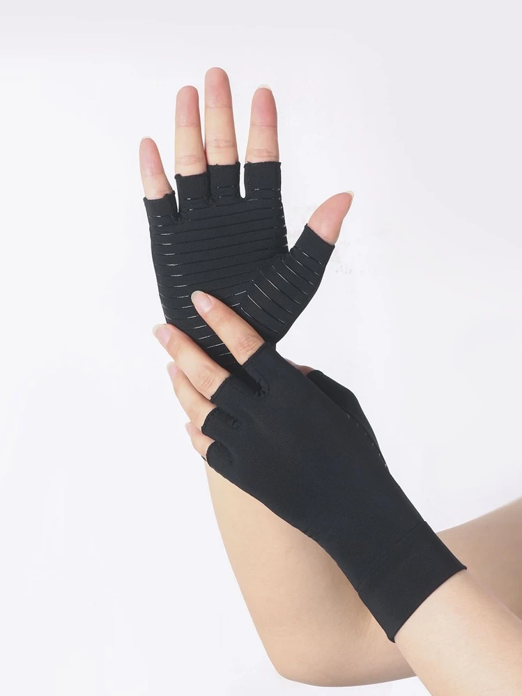 Compression Gloves - Orthopedic Brace Fingerless Glove . For Women