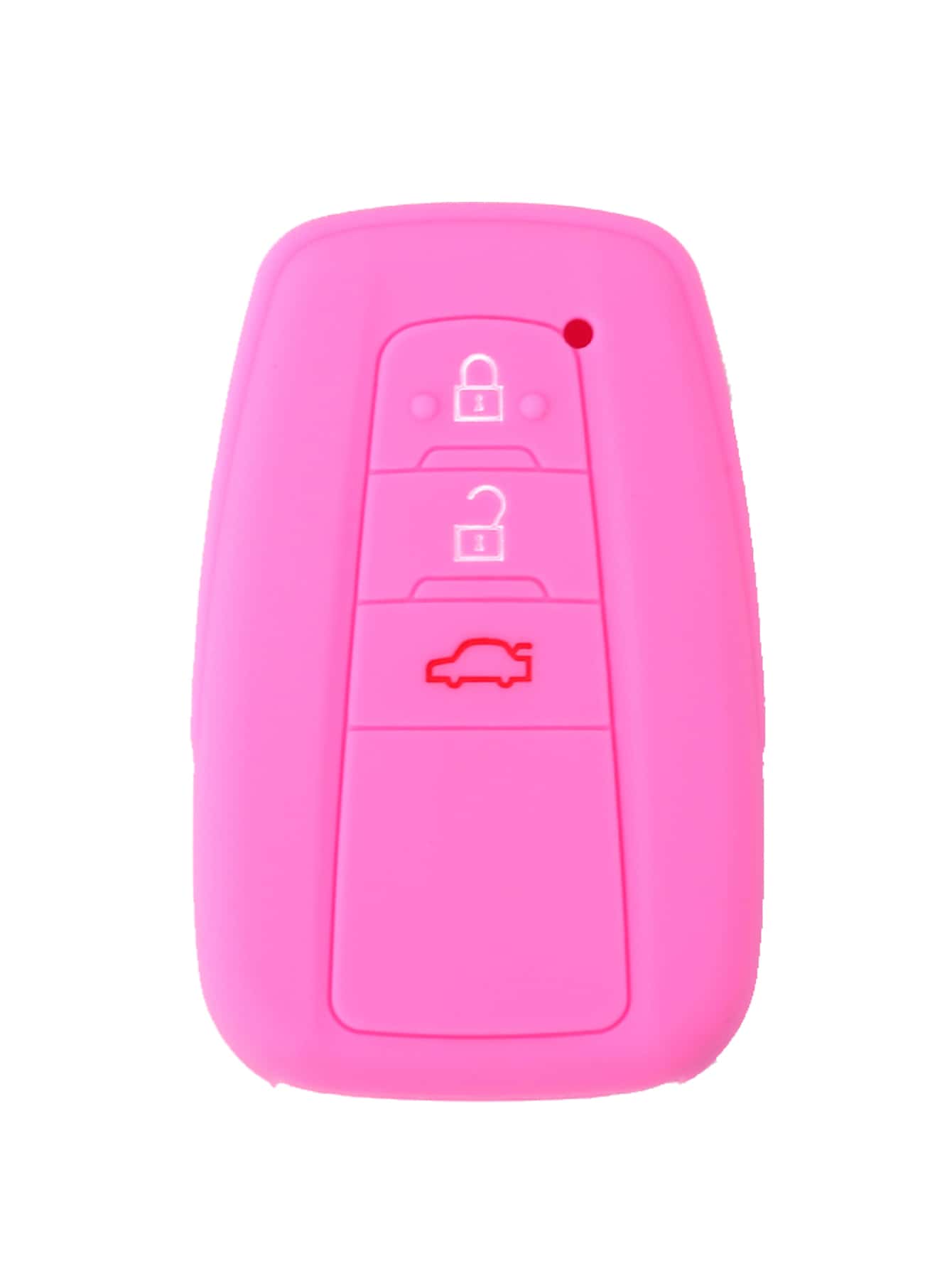 vỏ chìa khóa ô tô bằng silicon Tương thích với Toyota - Hồng - Xem 1