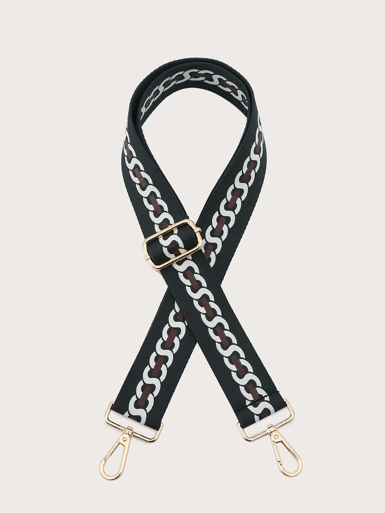 Chain Graphic Bag Strap SHEIN USA