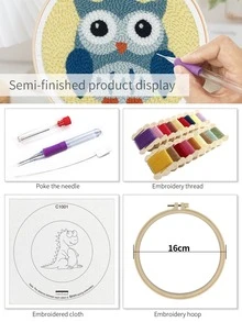 1 set Bordado a mano con estampado de dinosaurio - Multicolor - Ver 3