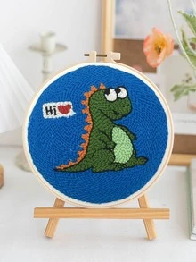 1 set Bordado a mano con estampado de dinosaurio - Multicolor - Ver 4