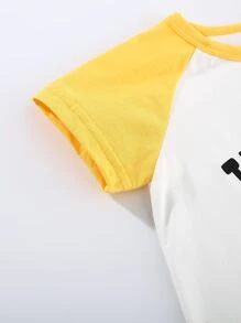 Peninsula Baby 男嬰字母和卡通圖案連身短褲 - 白色 - 查看 5