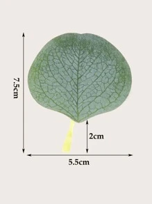 50pcs Polyester Desktop Confetti, DIY Eucalyptus Leaf Shaped Party Confetti For Valentine's Day - Green - View 4