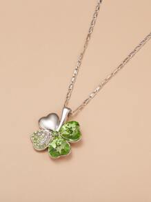 Four-Leaf Clover Charm Necklace Valentines,Mom,Mother,Mother's Day,Gift