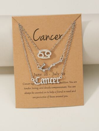 قلادة بتعليقة عبارة كوكب 3 قطع