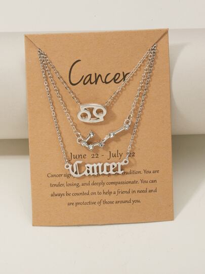 قلادة بتعليقة عبارة كوكب 3 قطع