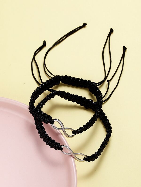 سوار مضفور بديكور مالانهاية 2 قطع